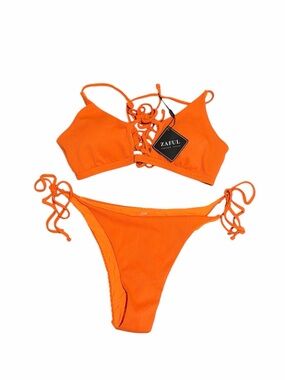 NWT ZAFUL Orange Bikini Set – Size L